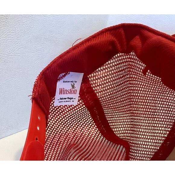 Vintage Winton Ama Pro 1988 NFL Superbowl XXIII Trucker Hat Snapback Red - Picture 6 of 7